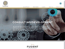 Tablet Screenshot of fusient.com